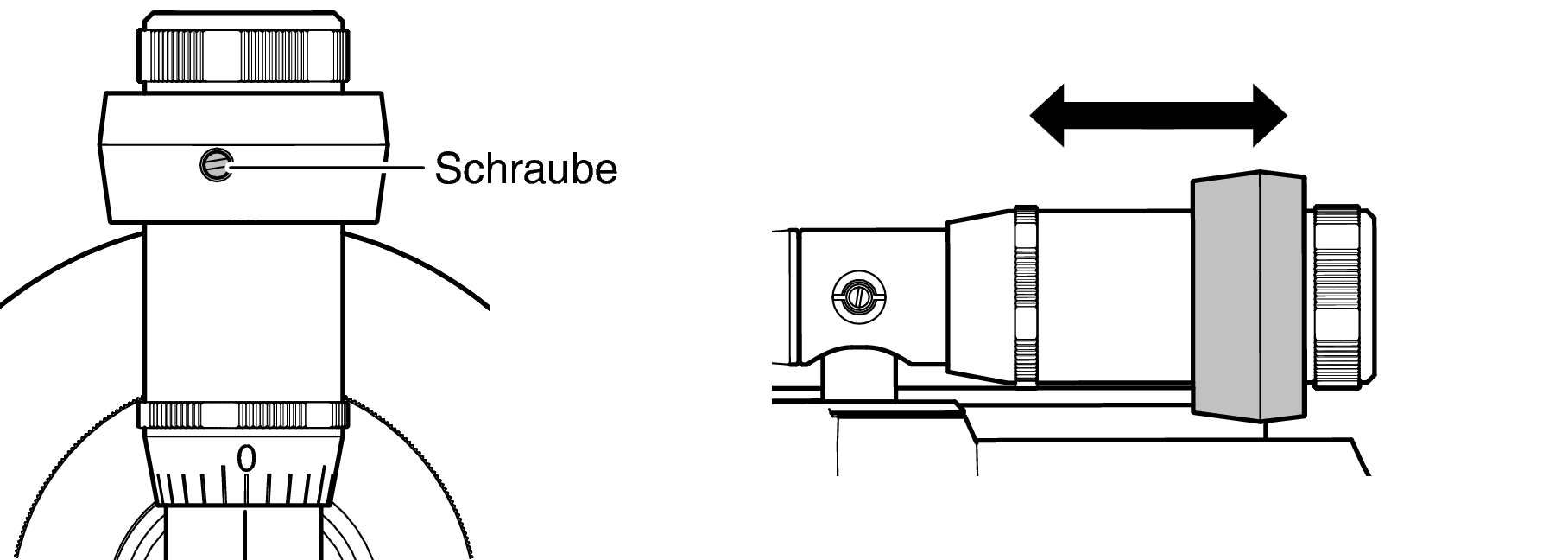 Counterweight screw slide